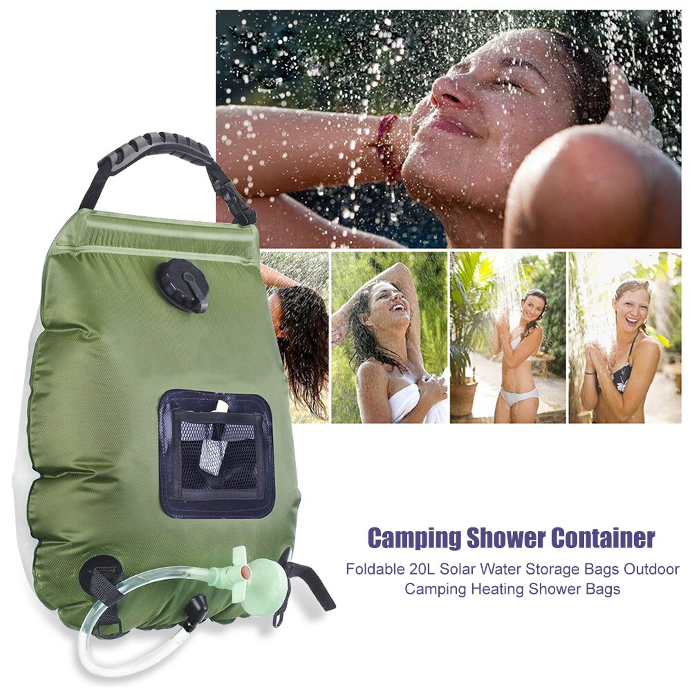 Camping Heated Shower Toilet Bag 20L