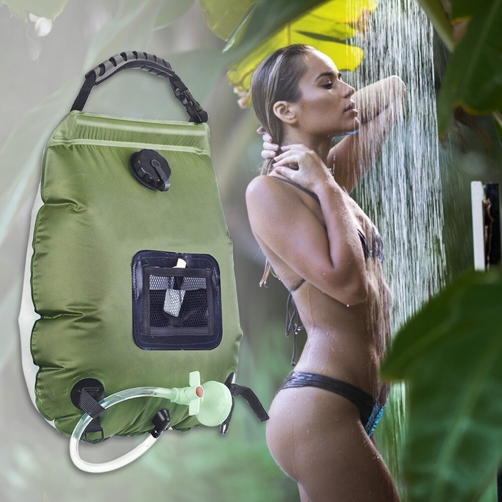 Camping Heated Shower Toilet Bag 20L