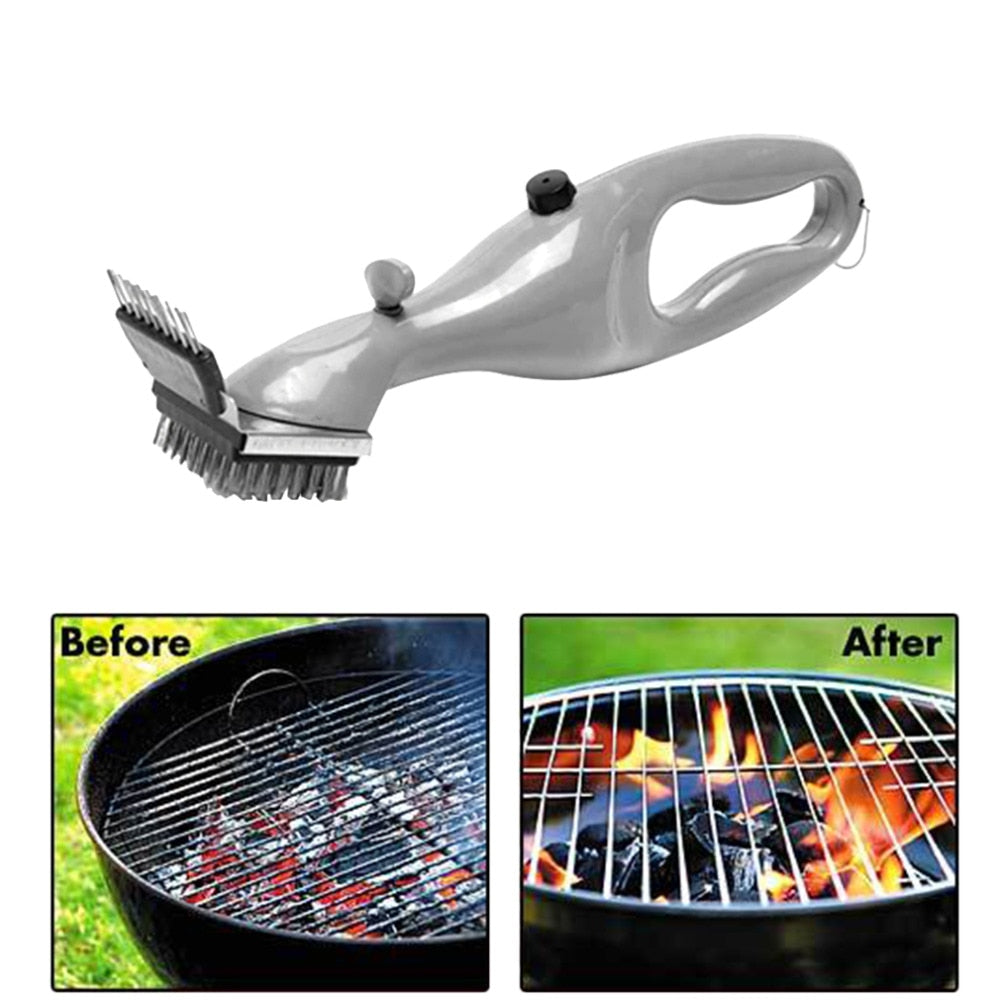 Barbecue Stainless Steel BBQ Cleaning Brush Churrasco Outdoor Grill Cleaner with Power of Steam bbq accessories Cooking Tools