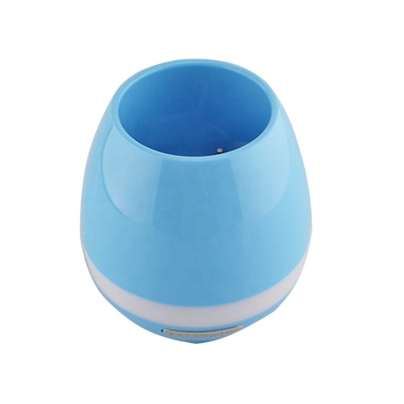 Modern LED Color changing Light Plastic Planter Flower Pot Play Piano Smart Music Flower Pot